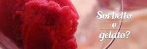 sorbetto o gelato