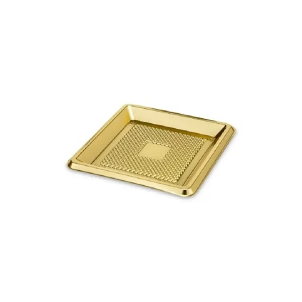 MEPA Alimentari - ALCAS VASSOIO MEDORO QUADRATO ORO 12X12 CM