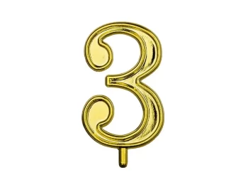 MEPA Alimentari - ALCAS NUMERO 3 PER CANDELINE ORO