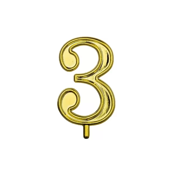 MEPA Alimentari - ALCAS NUMERO 3 PER CANDELINE ORO