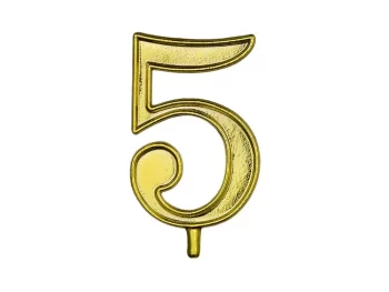 MEPA Alimentari - ALCAS NUMERO 5 PER CANDELINE ORO