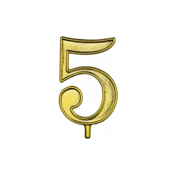 MEPA Alimentari - ALCAS NUMERO 5 PER CANDELINE ORO