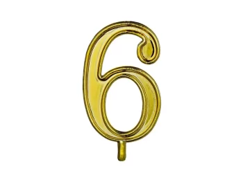 MEPA Alimentari - ALCAS NUMERO 6 PER CANDELINE ORO