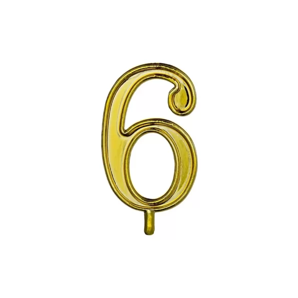 MEPA Alimentari - ALCAS NUMERO 6 PER CANDELINE ORO