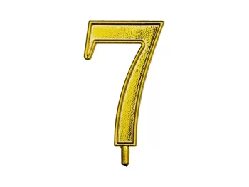 MEPA Alimentari - ALCAS NUMERO 7 PER CANDELINE ORO