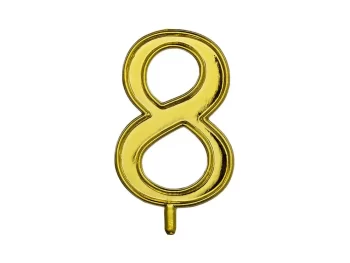 MEPA Alimentari - ALCAS NUMERO 8 PER CANDELINE ORO