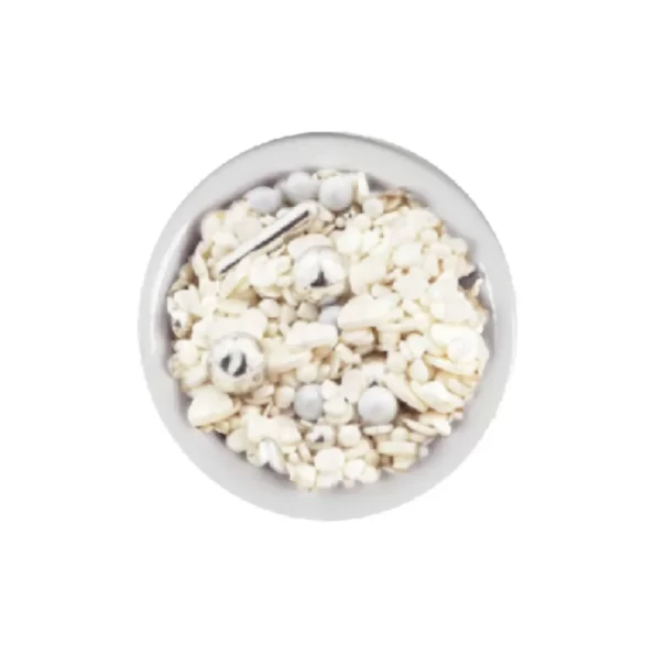 MEPA Alimentari - BOCCIA CONFETTI SPRINKLES BIANCO&ARGENTO 36