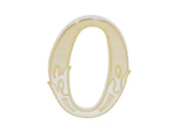 MEPA Alimentari - FLOREAL NUMERO 0 PER CANDELINE BIAN/ORO