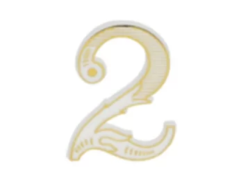 MEPA Alimentari - FLOREAL NUMERO 2 PER CANDELINE BIAN/ORO
