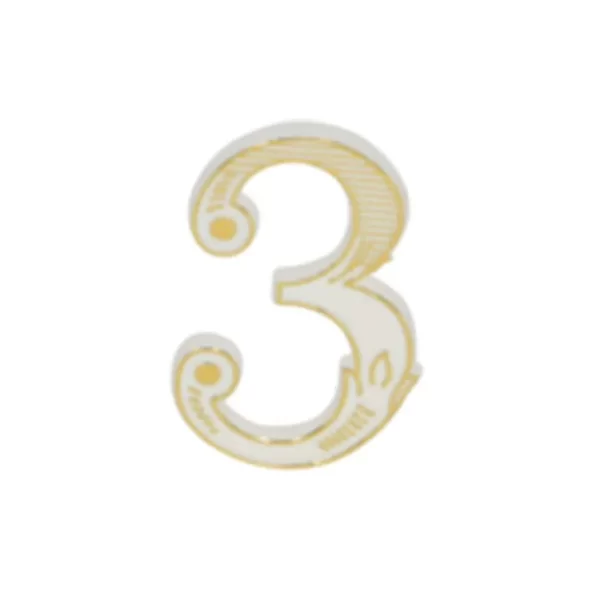 MEPA Alimentari - FLOREAL NUMERO 3 PER CANDELINE BIAN/ORO