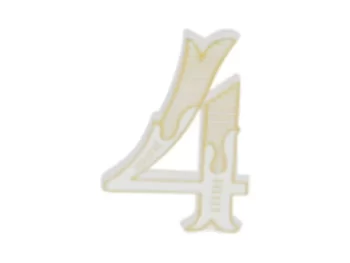 MEPA Alimentari - FLOREAL NUMERO 4 PER CANDELINE BIAN/ORO