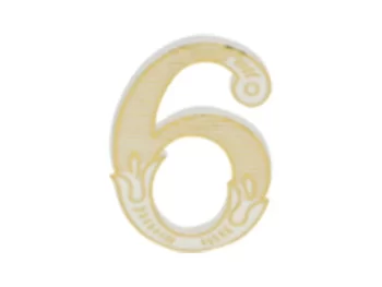 MEPA Alimentari - FLOREAL NUMERO 6 PER CANDELINE BIAN/ORO