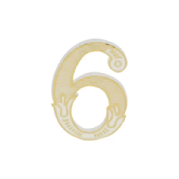 MEPA Alimentari - FLOREAL NUMERO 6 PER CANDELINE BIAN/ORO