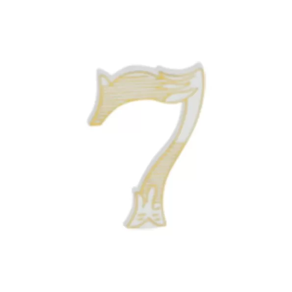MEPA Alimentari - FLOREAL NUMERO 7 PER CANDELINE BIAN/ORO