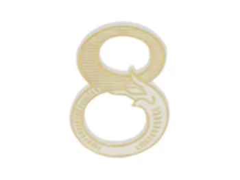 MEPA Alimentari - FLOREAL NUMERO 8 PER CANDELINE BIAN/ORO