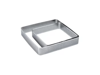 MEPA Alimentari - PAVONI PAVONI FASCIA INOX MICROFORATA QUAD CON ANGOLI TONDI MIS 150X150X35 - COD XF05
