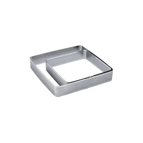 MEPA Alimentari - PAVONI PAVONI FASCIA INOX MICROFORATA QUAD CON ANGOLI TONDI MIS 150X150X35 - COD XF05