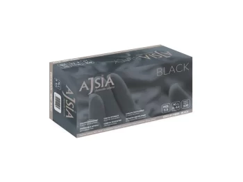 MEPA Alimentari - LA CARTOPLAST AJSIA GUANTI NITRILE MIS.L NERO