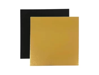 MEPA Alimentari - SALVI PIATTI QUADRATI ORO/NERO 5X5