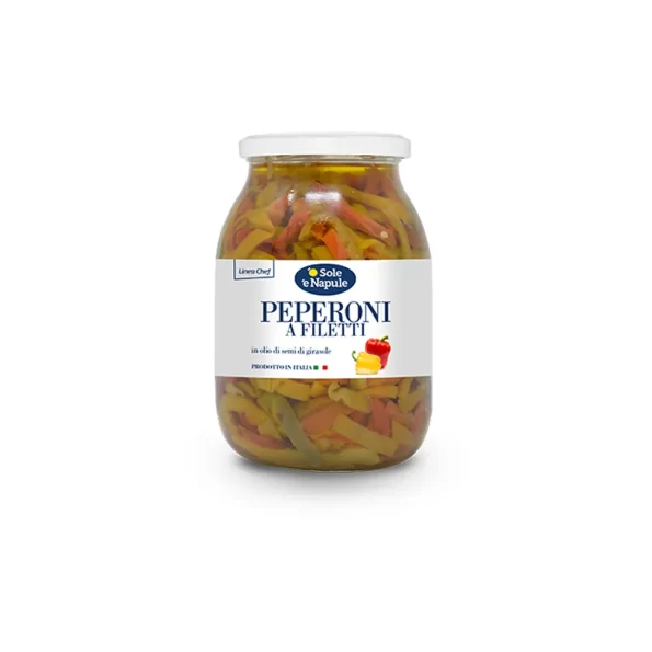 MEPA Alimentari - O SOLE E NAPULE PEPERONI A FILETTI IN OLIO