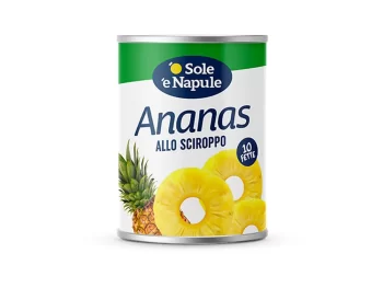 MEPA Alimentari - O SOLE E NAPULE ANANAS ALLO SCIROPPO 10 FETTE IN LATTA PZ 565 GR