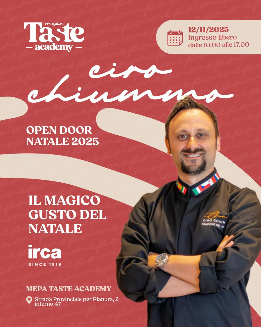 OPEN DOOR NATALE 2025 - Ciro Chiummo - Mepa Taste Academy