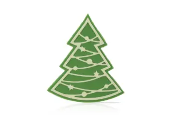 Mepa Alimentari - 0050 DOBLA CHRISTMAS TREE GREEN LAYERED COD. 79074