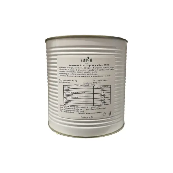 Mepa Alimentari - 0154 AMARENE IN SCIROPPO IN LATTA 20/22