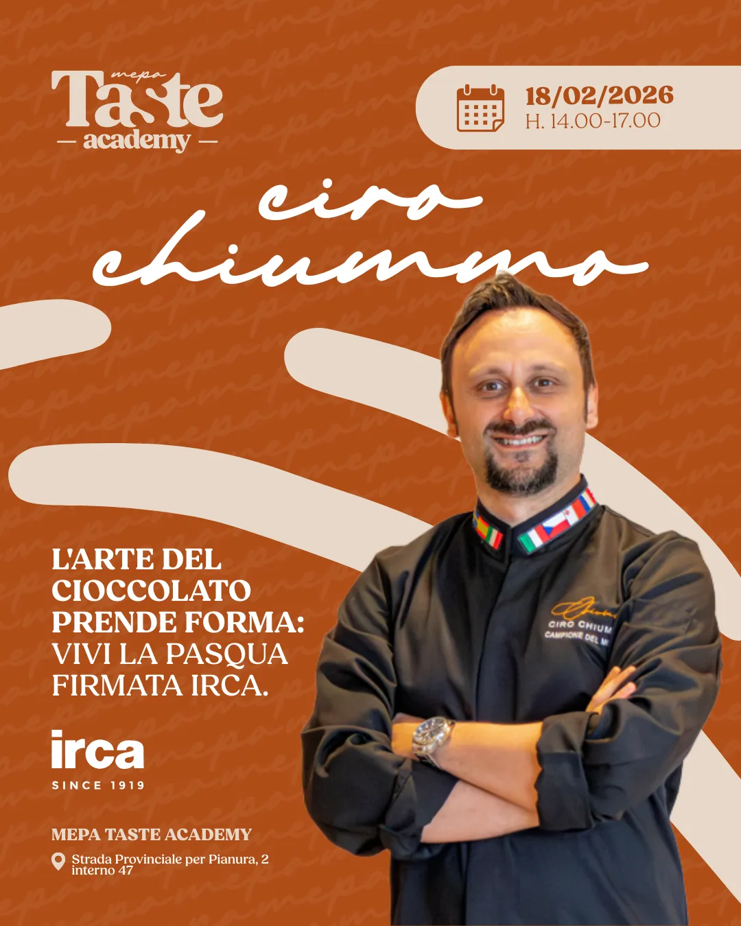 180226 Ciro Chiummo L'arte del cioccolato prende forma: vivi la Pasqua firmata Irca.