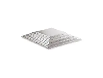 SOTTOTORTA QUADRATO ARGENTO H 1,2 36X36