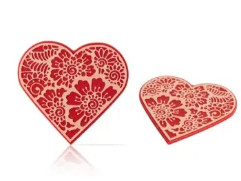 Mepa Alimentari - 0050 DOBLA HEART LAYERED RED WHITE COD.79097