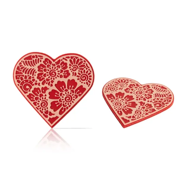 Mepa Alimentari - 0050 DOBLA HEART LAYERED RED WHITE COD.79097
