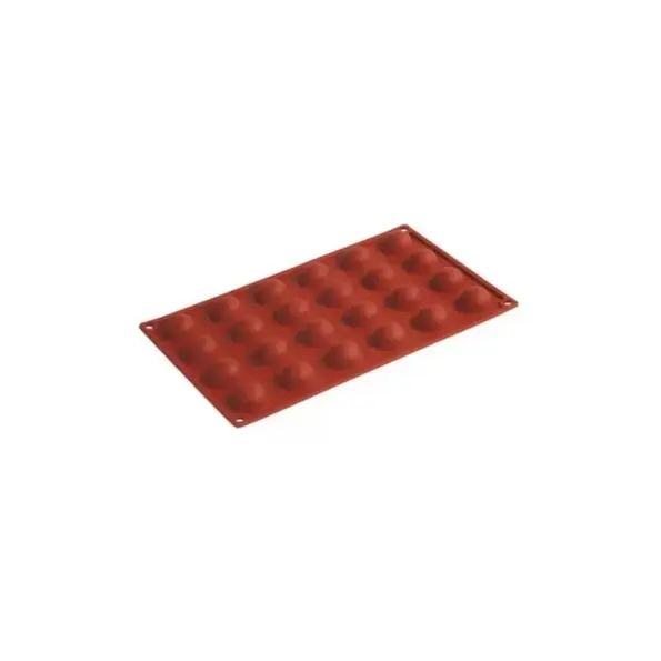 Mepa Alimentari -  PAVONI STAMPO IN SILICONE MULTIPORZ. 24 IMPR. ROSSO MATTONE COD. FR004CRF