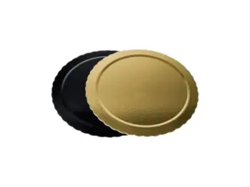 Mepa Alimentari - 0144 PIATTO RE TONDO ETOILE NERO/CROMO 22 CM