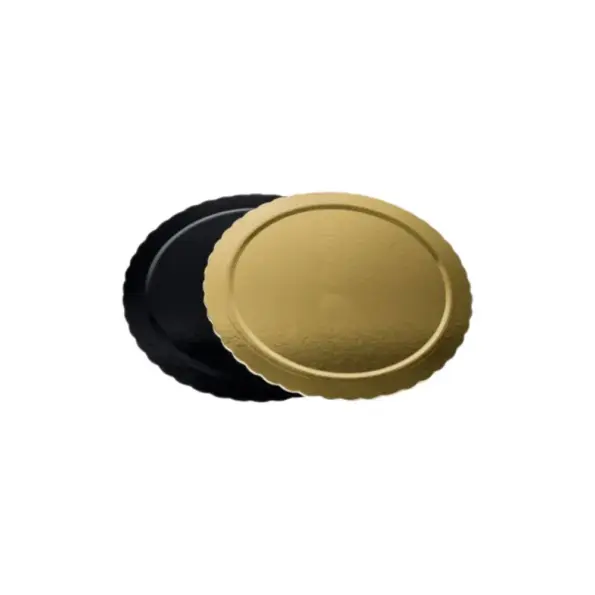 Mepa Alimentari - 0144 PIATTO RE TONDO ETOILE NERO/CROMO 22 CM