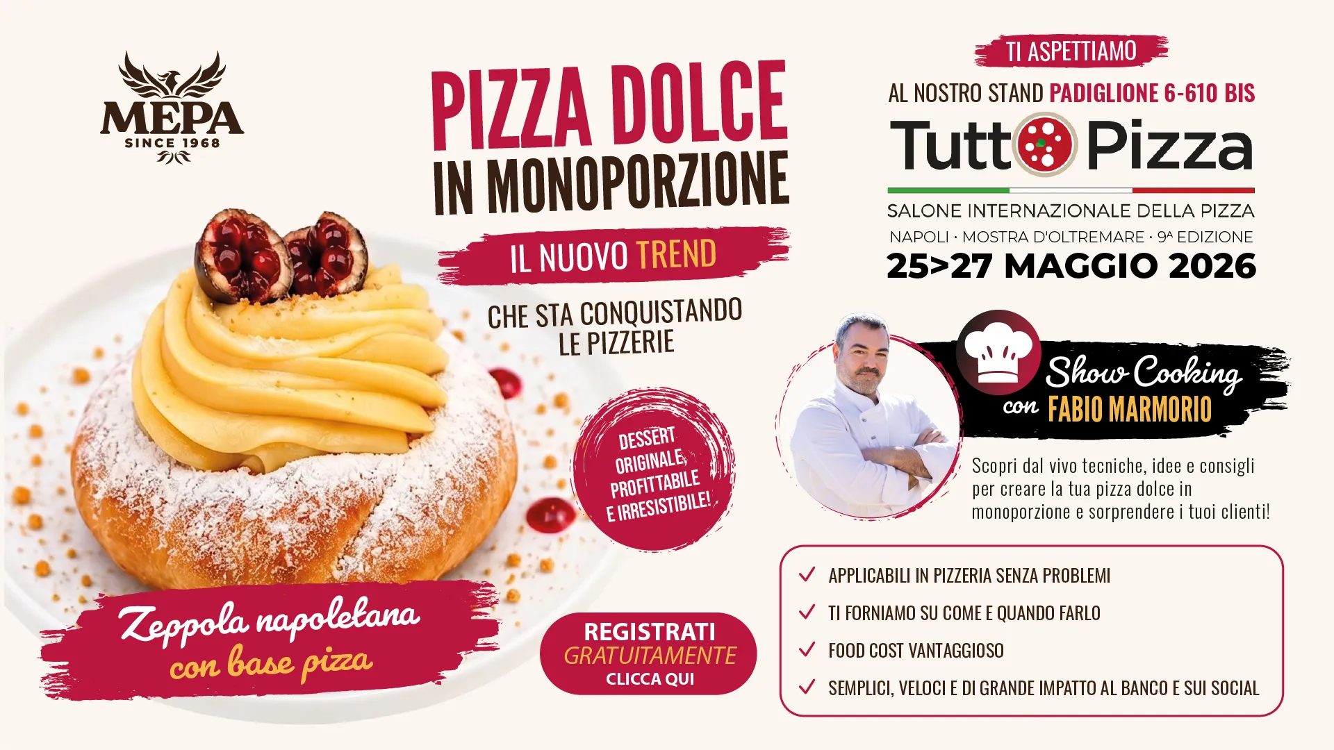 MEPA partecipa al TUTTOPIZZA 2026