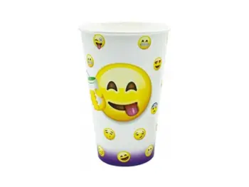 Mepa Alimentari - IMBALLAGGI ALIMENTARI BICCHIERE EMOTICON 370CC