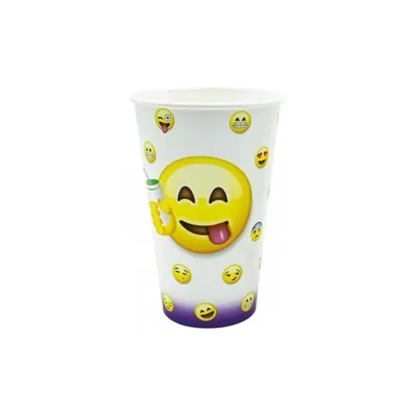 Mepa Alimentari - IMBALLAGGI ALIMENTARI BICCHIERE EMOTICON 370CC