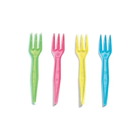 Mepa Alimentari - FORCHETTINE IN PLASTICA COLORI ASSORTITI 8