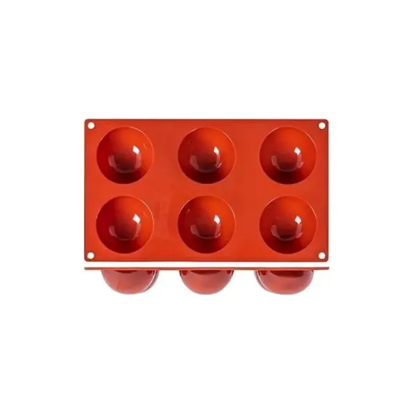Mepa Alimentari - STAMPO IN SILICONE SEMISFERA 6 IMP Ø70CM H35MM PAVONI