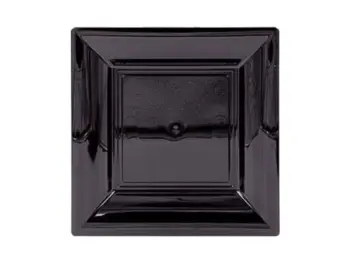 Mepa Alimentari - PIATTO QUADRO NERO/PERLA 10X10 REVIVA