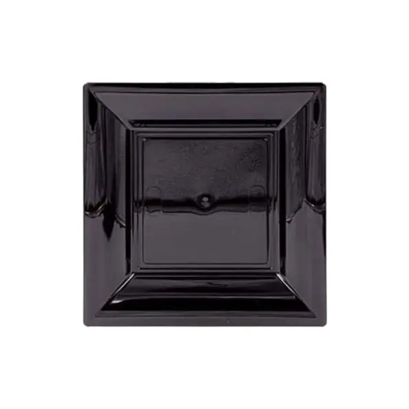 Mepa Alimentari - PIATTO QUADRO NERO/PERLA 10X10 REVIVA