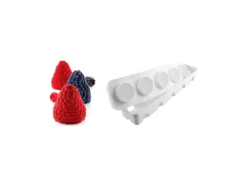 Mepa Alimentari - STAMPO IN SILICONE 5 IMP ''MORA-LAMPONE'' VOL SILIKOMART