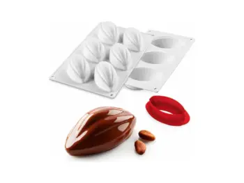 Mepa Alimentari - STAMPO IN SILICONE 6 IMP ''FAVA DI CACAO'' VOL SILIKOMART