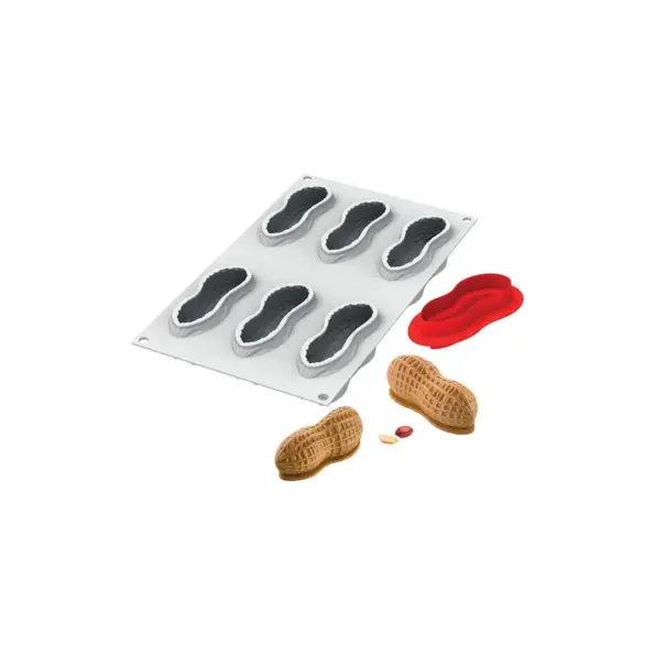 Mepa Alimentari - STAMPO IN SILICONE 6 IMP ''ARACHIDE''' VOL SILIKOMART