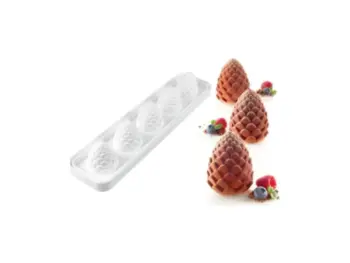 Mepa Alimentari - STAMPO IN SILICONE 5 IMP ''FORESTA&ANANAS''' VOL SILIKOMART