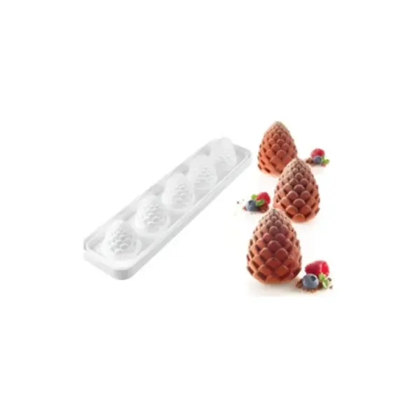 Mepa Alimentari - STAMPO IN SILICONE 5 IMP ''FORESTA&ANANAS''' VOL SILIKOMART