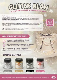 Glitter Modecor – L’effetto luminoso che rende virali le tue torte