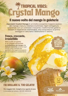 Crystal Mango: il nuovo volto del mango in gelateria