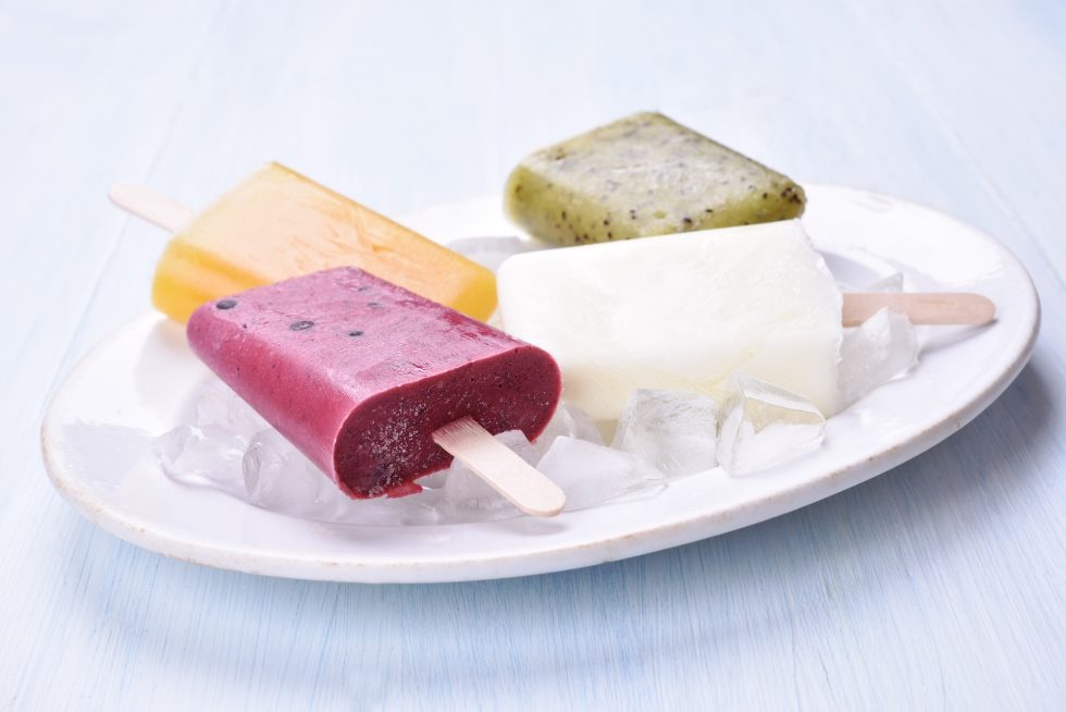 Popsicles from fruits
